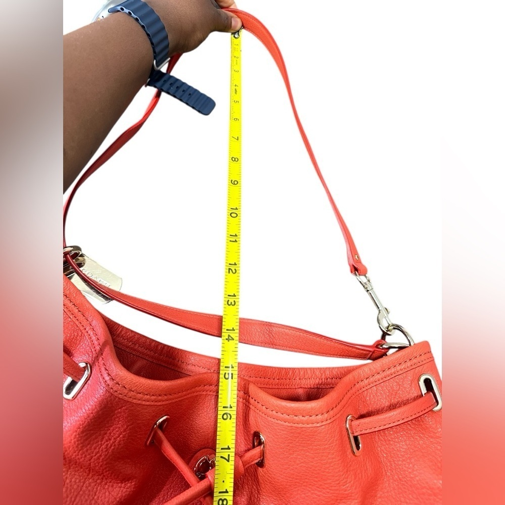 Coach  Leather TurnLock Tie Bucket Bag - Picture 11 of 17